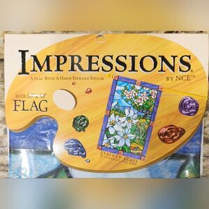 Impressions Flag "Stained Glass" Size 28" X 40" Standard Yard Flag